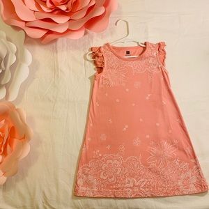 Tea collection dress 3t  Peach and white